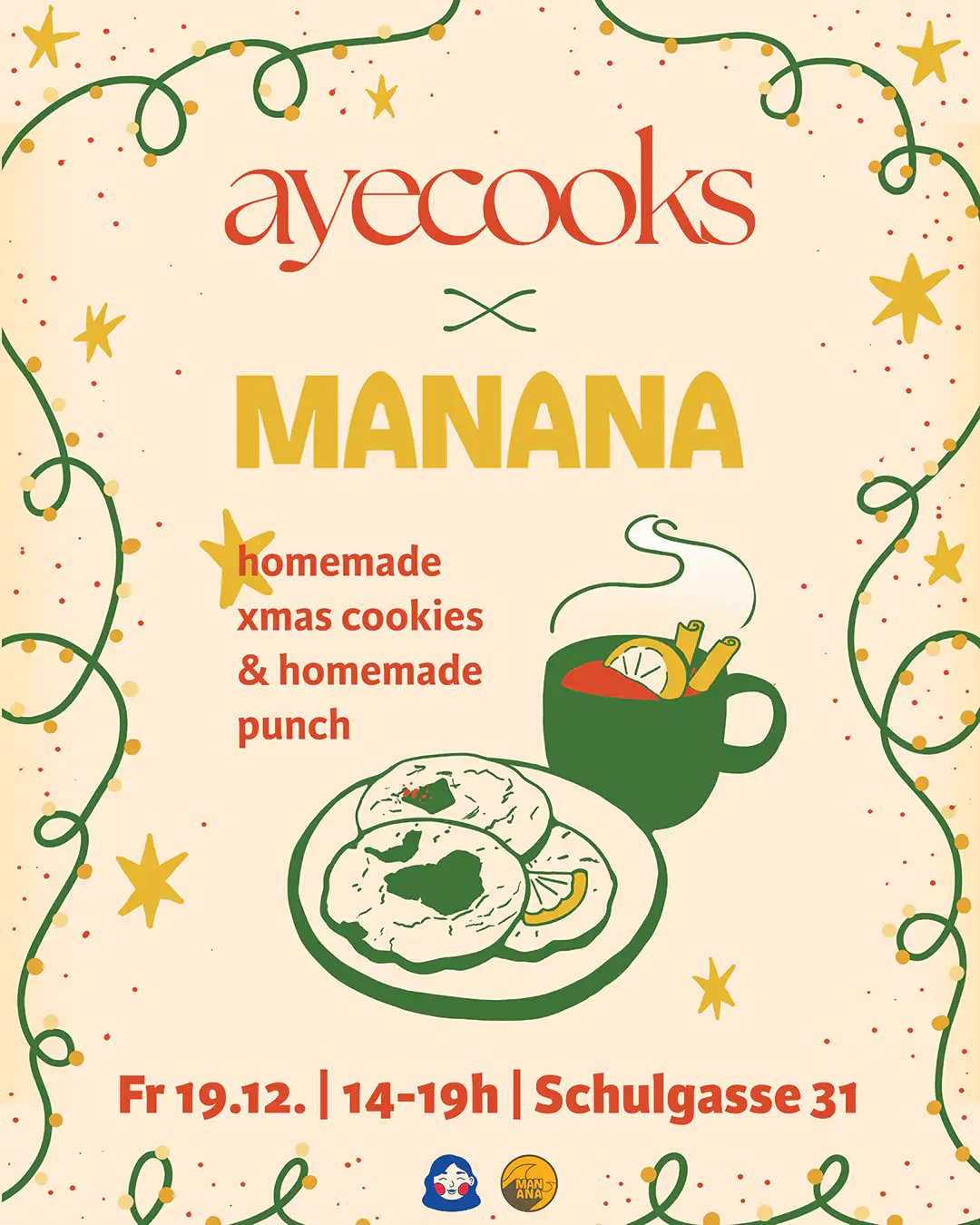 19.12.25 – MANANA Xmas Pop-Up mit @ayecooks