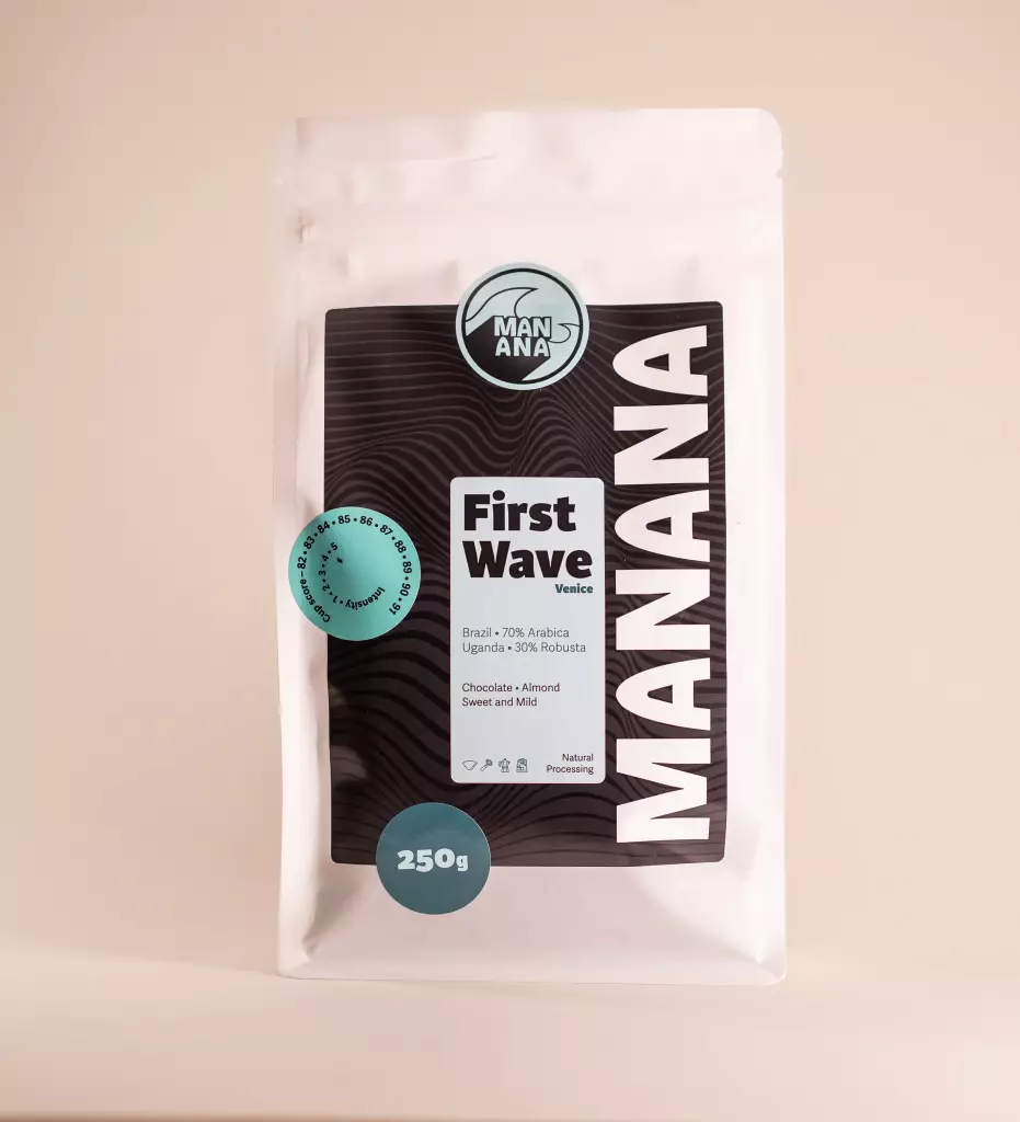 Front-Bild: "Italienischer Espresso First Wave in Venice Kaffeebohnen – MANANA Coffee"