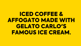 Iced Coffee und Affogato mit Gelato Carlo Eis beim Cookies with Benefits Pop-Up im MANANA cafẽ.