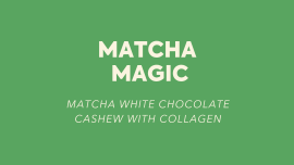 Matcha Magic Functional Protein Cookie mit Matcha, weißer Protein-Schokolade und Cashews.