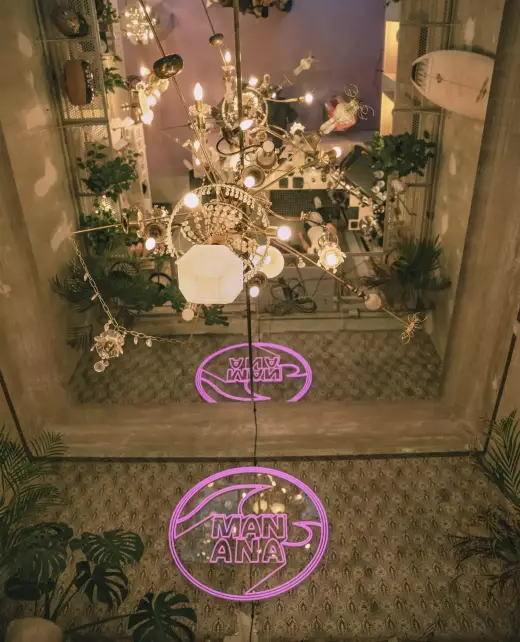 Das Mañana Café von innen